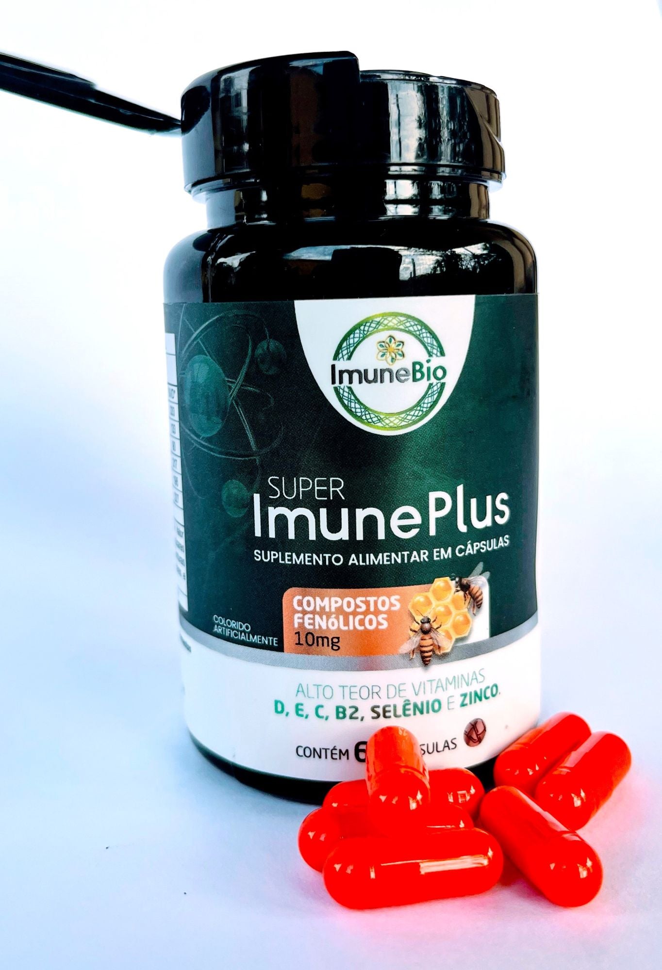 Suplemento Super Imune Plus 490 mg - 10 mg de Própolis + Vitaminas e Minerais Es