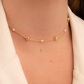 CHOKER ESFERA LISA E PÉROLA