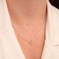 CHOKER DE CRISTAL TRANSP, DIVINO E MINI PÉROLA DE ÁGUA DOCE