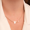 CHOKER DE CRISTAL CHAMPANHE, DIVINO MINI PÉROLA DE ÁGUA DOCE